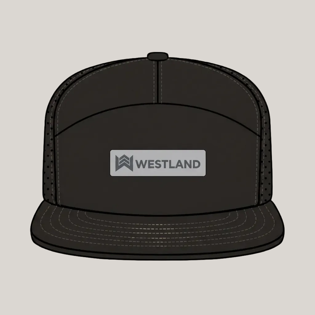 Black Flat Brim Hat
